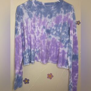 1. Wild Fable Oversized Tie Dye Waffle Style Top